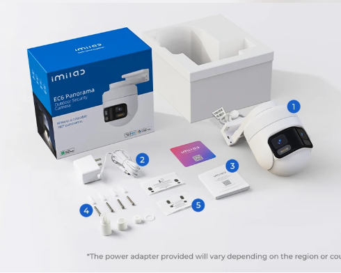 Камера IMILAB EC6, 3.5K, 180° огляд, IP66, Wi-Fi