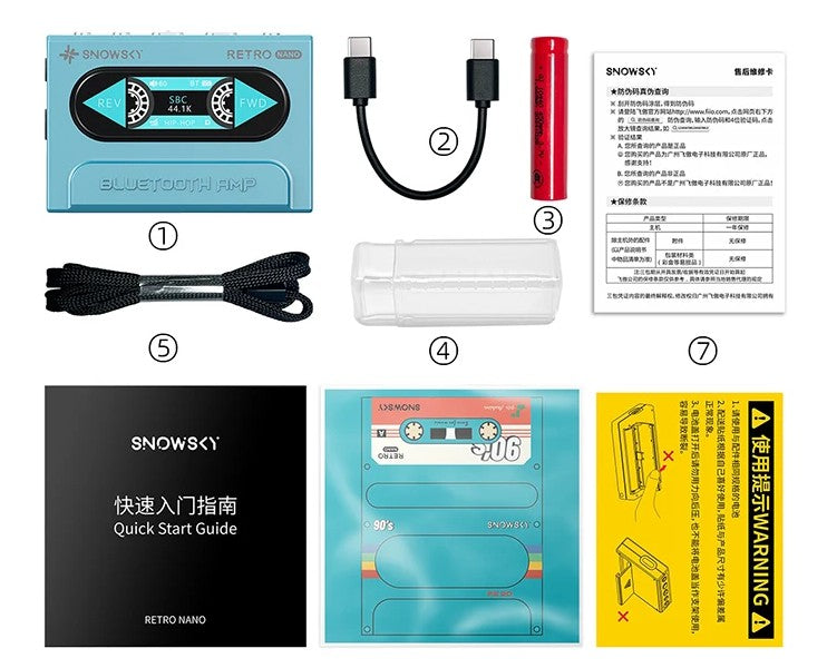 Snowsky / FiiO RETRO NANO – Bluetooth DAC та підсилювач для навушників (LDAC, aptX Adaptive, 3.5 / 4.4)