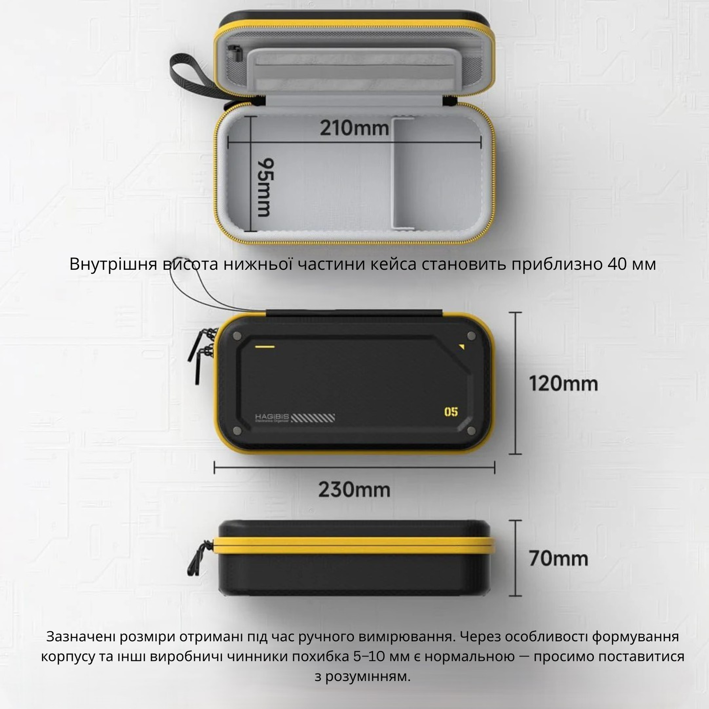 Hagibis Electronic Organizer Travel Case | Універсальний тревел-кейс для гаджетів та аксесуарів