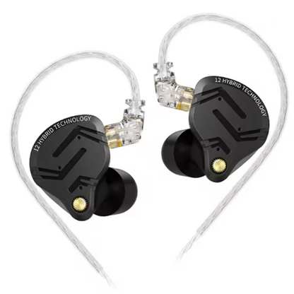 Навушники KZ ZS12 Pro X , 1DD+5BA, 4-позиційний тюнінг, Мікрофон