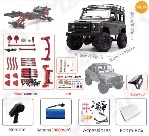 Радіокерований Rock Crawler у кузові Defender | MN99s 1:12 | 4WD