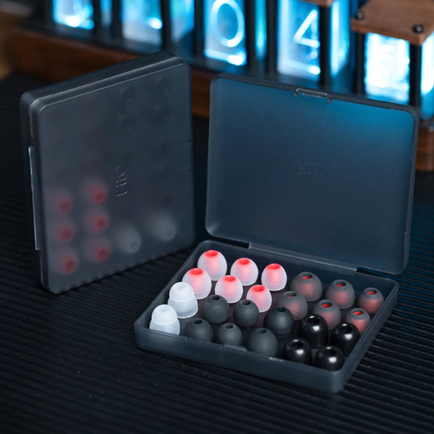 Амбушури FiiO HS19 Ear Tips Pack (12 пар) – змінні силіконові амбушюри для IEM з кейсом