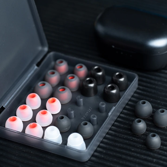 Амбушури FiiO HS19 Ear Tips Pack (12 пар) – змінні силіконові амбушюри для IEM з кейсом