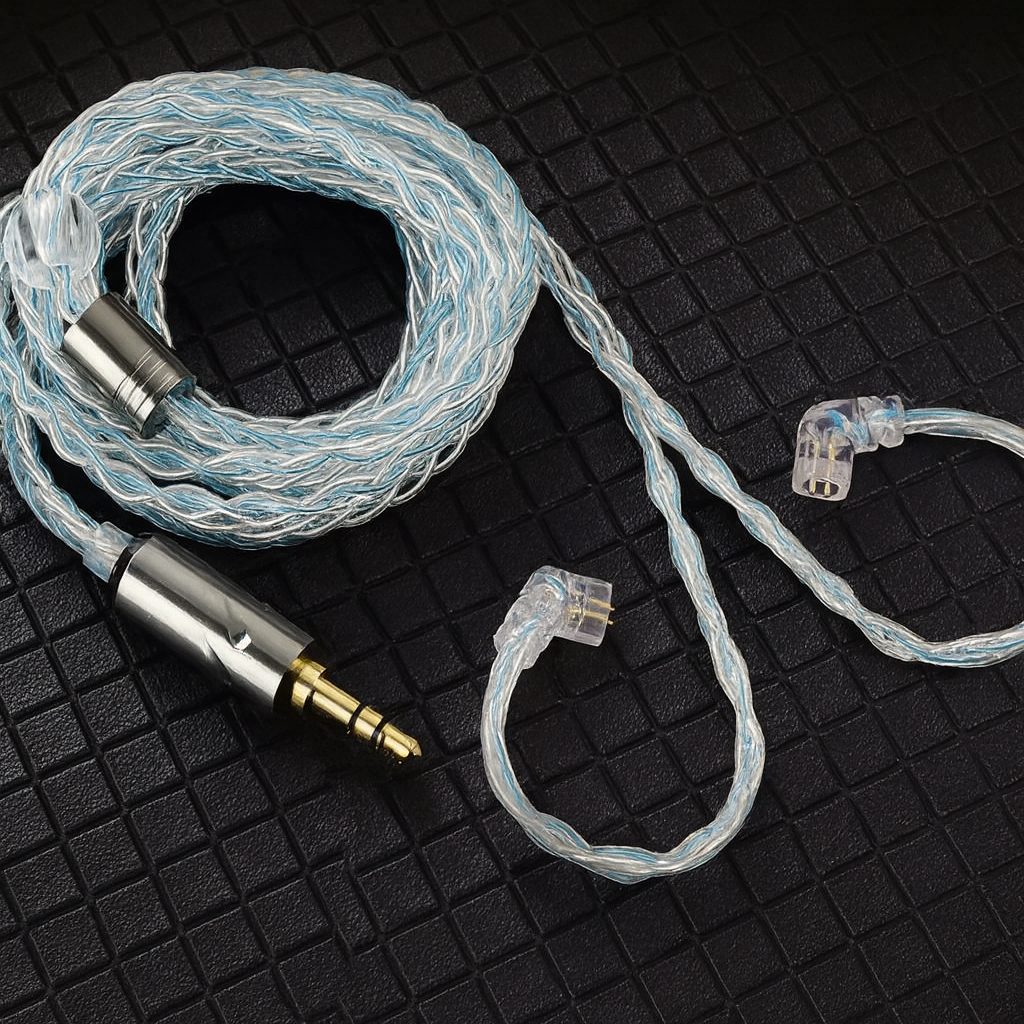 QKZ T1 — оновлювальний кабель для навушників, з роз’ємом 3,5 мм до QDC 0,75 мм