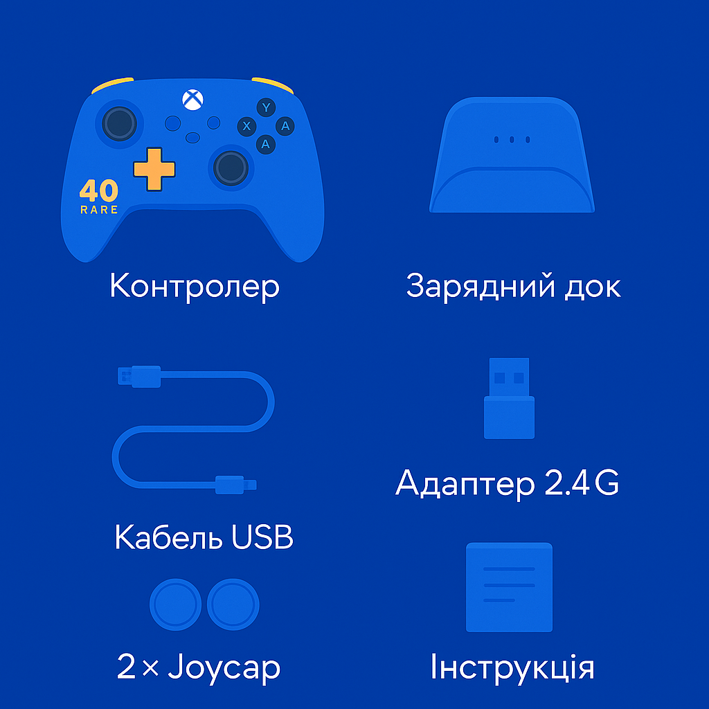 8BitDo Ultimate 3-mode Controller — Rare 40th Anniversary Edition