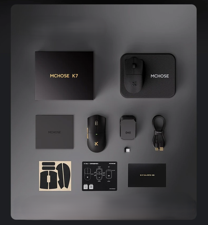 MCHOSE K7 Ultra Lightweight — надлегка бездротова ігрова миша (8K Wireless)