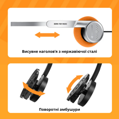 Навушники Snowsky / FiiO Wind 3.5mm ON-Ear з мікрофоном