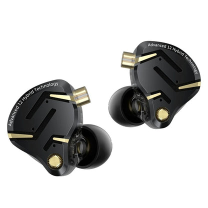 Навушники KZ ZS12 Pro 2 — гібридні IEM 1DD + 5BA, з мікрофоном